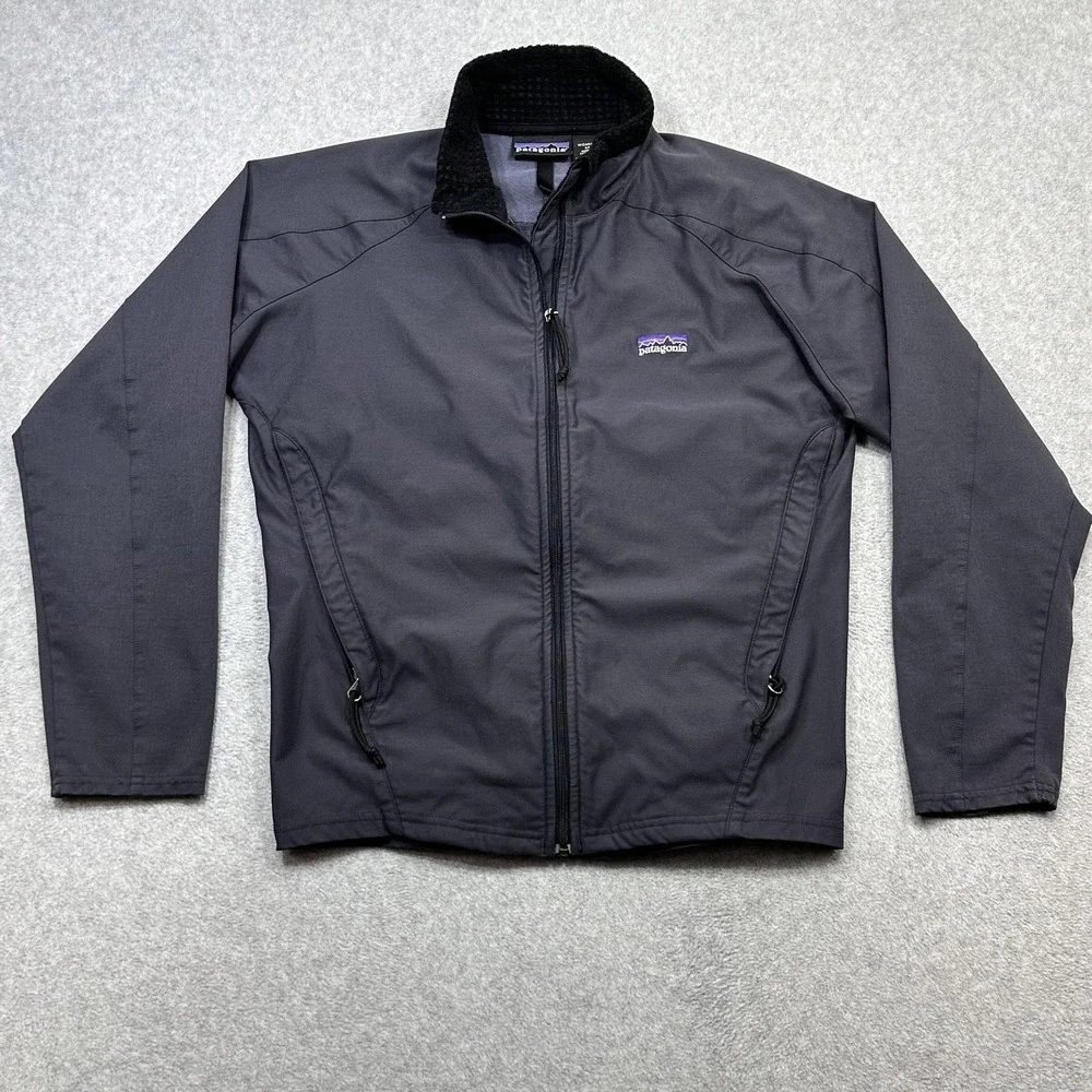 Vintage Patagonia Jacket Womens Medium Gray Regulator Slingshot Softshell 24070